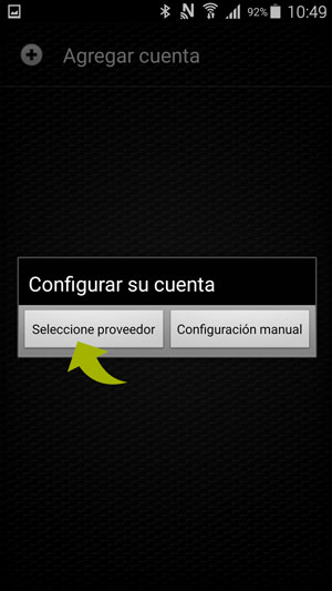 softphone android settings select provider